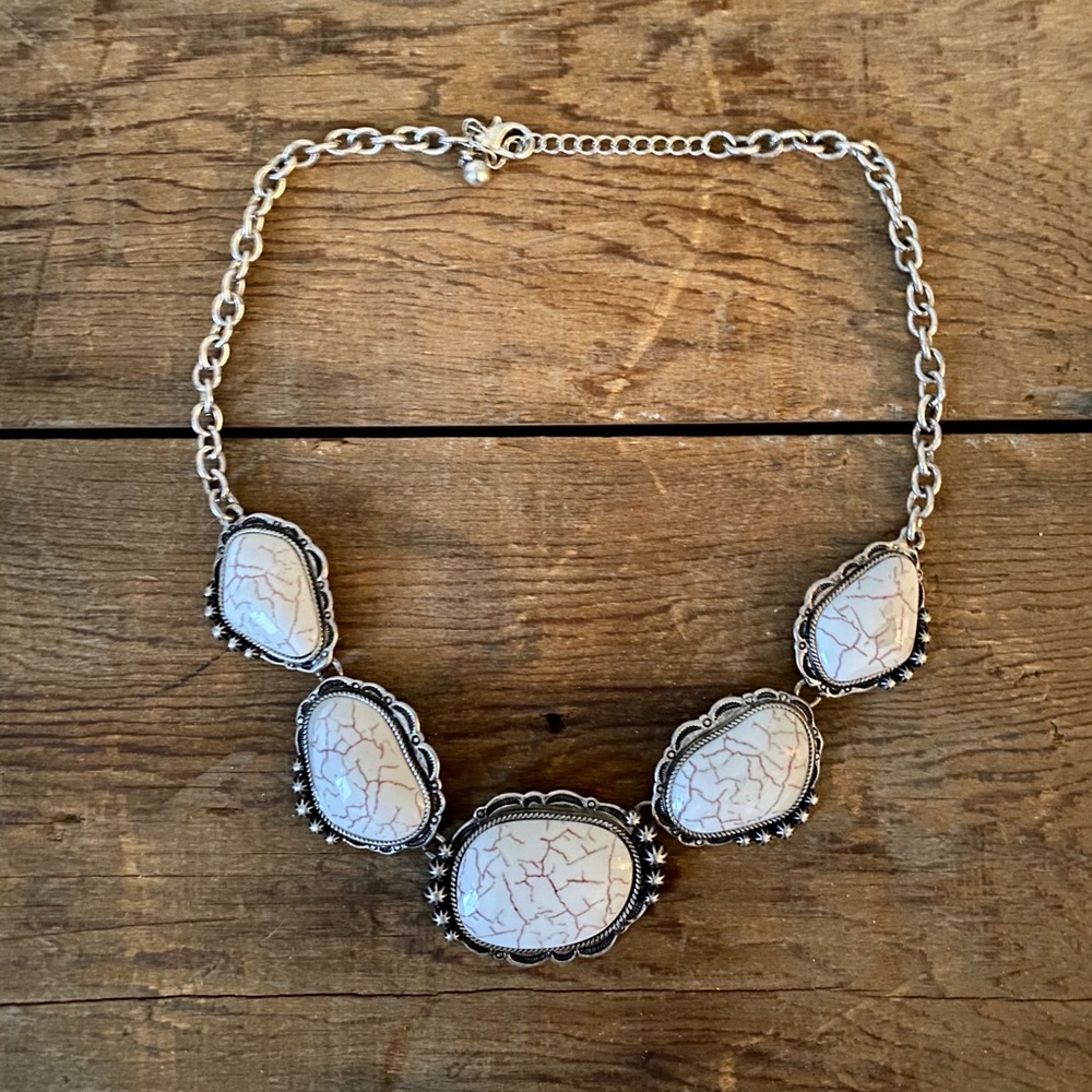 White Buffalo Style Necklace